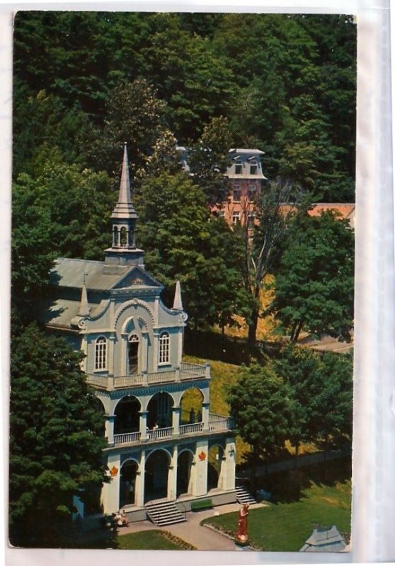 VINTAGE POSTCARD: THE HOLY STAIRS AT. ANNE BEAUPRE QUEBEC COLONIAL MINT CONDITIO