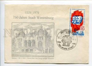 421640 EAST GERMANY GDR 1976 year 750 years Stadt Wittenburg real posted COVER