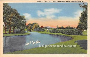 Crystal Lake, Rest Haven Memorial Park in Hagerstown, Maryland