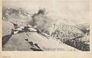 INSPIRATION POINT ALASKA~WHITE PASS & YUKON RAILROAD~ALBERTYPE PHOTO POSTCARD