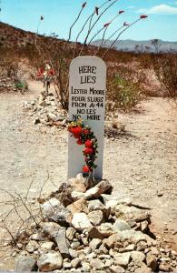 Arizona Tombstone Boothill Graveyard Lester Moore Grave