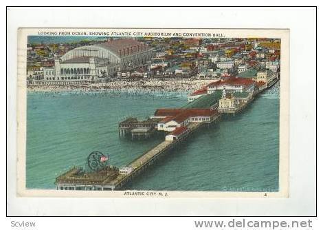 Showing Atlantic City Auditorium and Convention Hall, Atlantic City, New Jers...