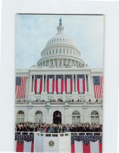 Postcard President Ronald Reagan took oath of office, The Capitol, D. C.