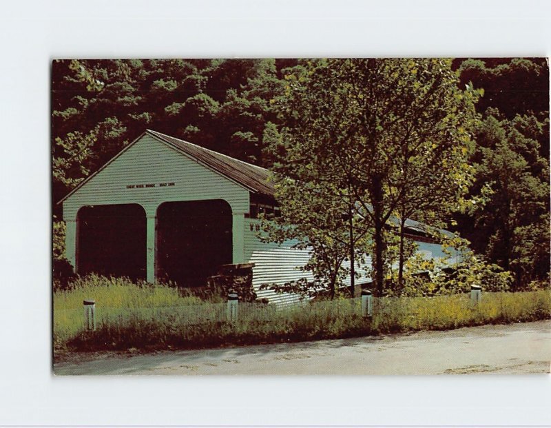 Postcard Old covered bridge over the Cheat River, West Virginia 