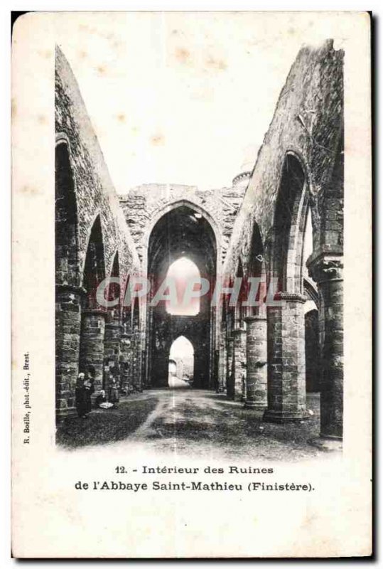 Around Brest - Saint Mathieu - Ruins of the Abbey - Old Postcard