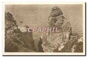 Old Postcard Cap Frehel The Rock of Fauconniere