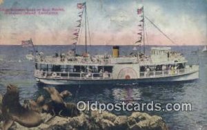 Glass Bottom Boat At Seal Rocks, Catalina Island, CA, CA USA Ferry Ship 1934 ...