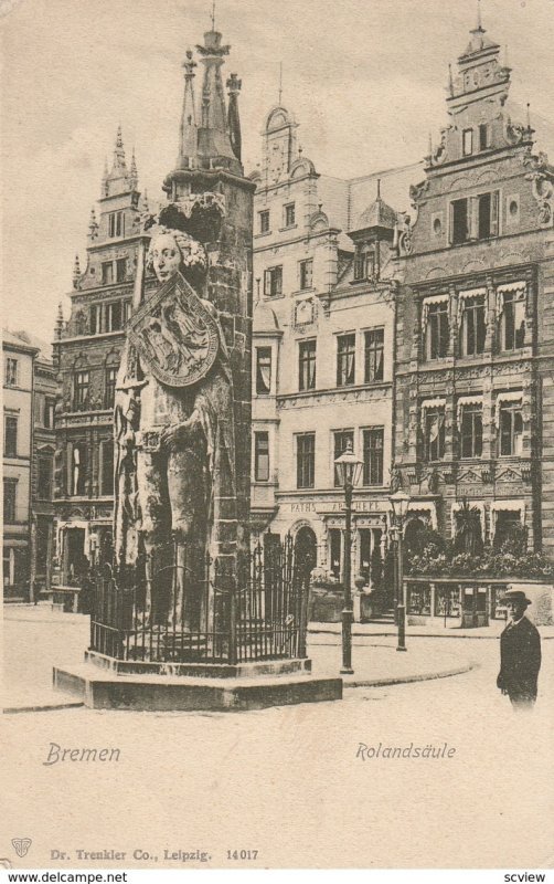 BREMEN, Germany , 1890s ; Rolandsaule