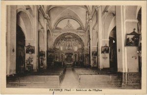 CPA FAYENCE Interieur de l'Eglise (1112202)