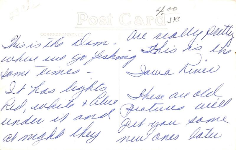 Alden IAIowa River DamArrow Sign Picnic BeachFarm House on Bank