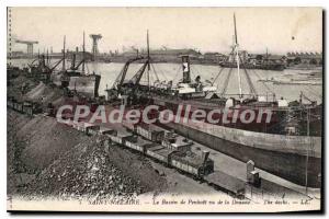 Postcard Old St Nazaire Basin Penhoet seen Customs