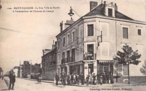 SAINT NAZAIRE FRANCE~RUE VILLE-ès-MARTIN & l'AVENUE de LESSEPS~DELAVEAU POSTCARD