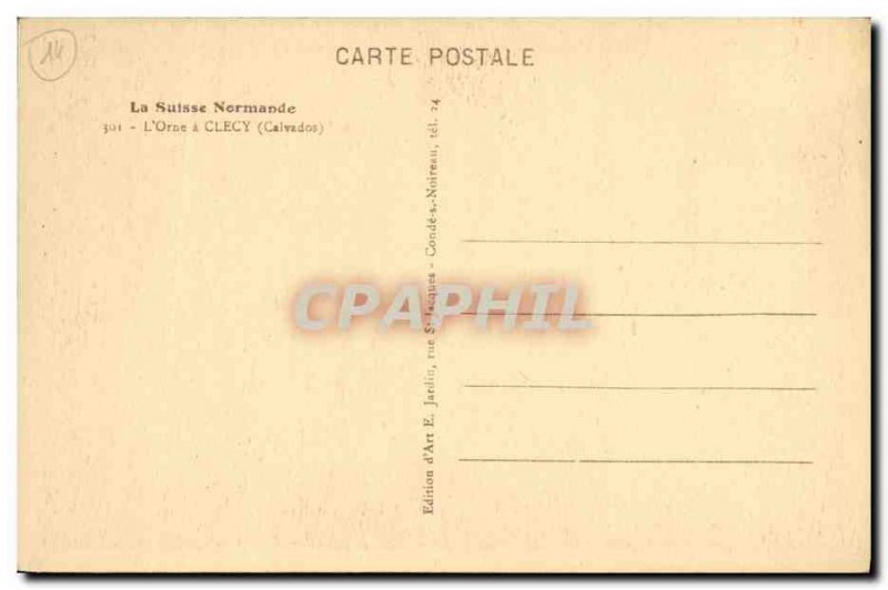 Old Postcard The Swiss Normandy Orne Clecy