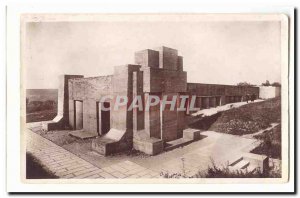 Thiaumont Douamont near Old Postcard Monument of the trench bayonets