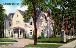 Minnesota Rochester A Beautiful Ressidence 1945