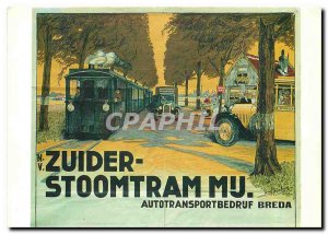 Postcard Modern ZSM-1933 displays uit een door puts Hanomag locomotief getokk...