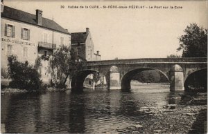 CPA ST-PERE-SOUS-VEZELAY Le Pont sur la Cure (49158)