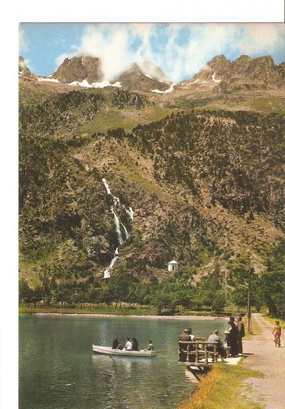 Postal 032882 : Balneario de Panticosa (Huesca). Embarcadero del lago. Macizo...