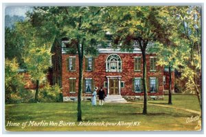 Albany New York NY Postcard Home Of Martin Van Buren Kinderhook Oilette Tuck