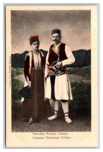 National Costume of Cetinje Montenegro UNP Unused UDB Postcard N22