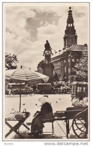 RP: Woman vender at Chateau de Christiansborg , Plaza, Copenhague,Denmark , P...