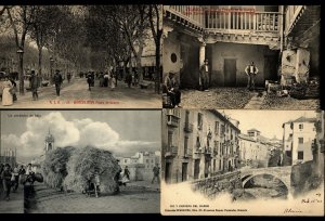 Spain 4 Vintage postcards 3 unsued one mailed to Providence RI