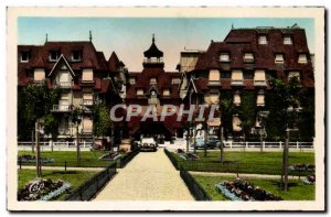 Old Postcard Deauville flowered the normandy hotel beach