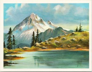 Frederik Priddat Artist Mount Garibaldi BC Unused Vintage Art Postcard C2