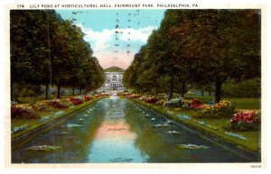 Pennsylvania  Philadelphia   Lily Pond  at Horticultural Hall  , Faitmount Park