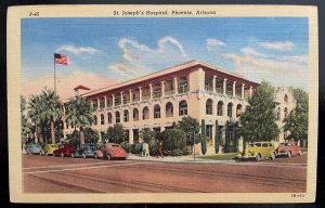 Vintage Postcard 1943 St. Joseph's Hospital, Phoneix, Arizona (AZ)