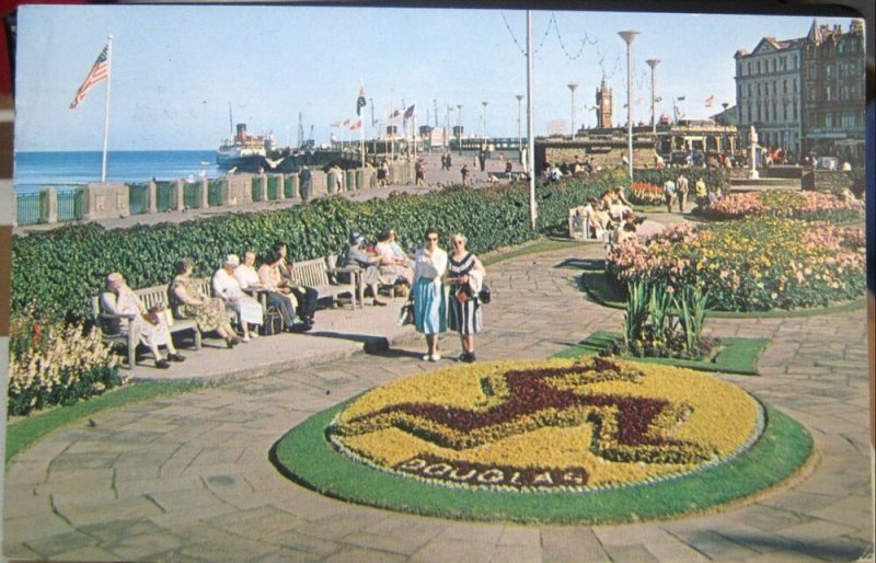 Isle of Mann Legs of Man Flower Bed Douglas Loch Promenade - posted 1963