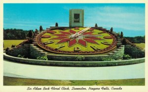Canada Sir Adam Beck Floral Clock Queenston Niagara Falls Vintage Postcard 07.57