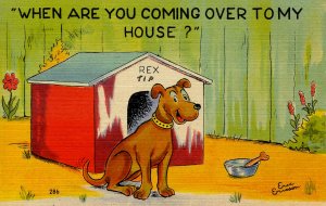 Humor - When are you coming over… (dog)