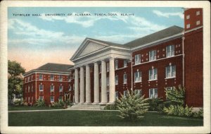 Tuscaloosa University of Alabama AL Tutwiler Hall Vintage Postcard