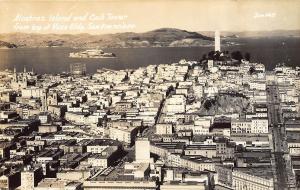 San Francisco CA Birdseye View RPPC Real Photo Postcard