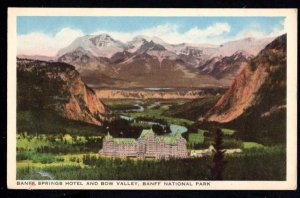 Alberta BANFF NATIONAL PARK Banff Springs Hotel Bow Valley Byron Harmon CPR WB