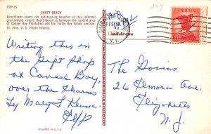 Scott Beach Virgin Islands St John Postcard