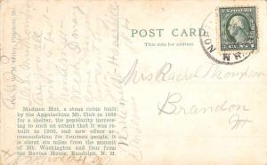 Randolph New Hampshire Madison Hut Mountain Antique Postcard K85461