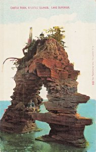 Lake Superior Wisconsin WI~Castle Rock-Apostle Islands~1910s POSTCARD
