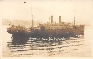 J32/ New York City RPPC Postcard c1910 Harbor Passenger Steamer Ship 170