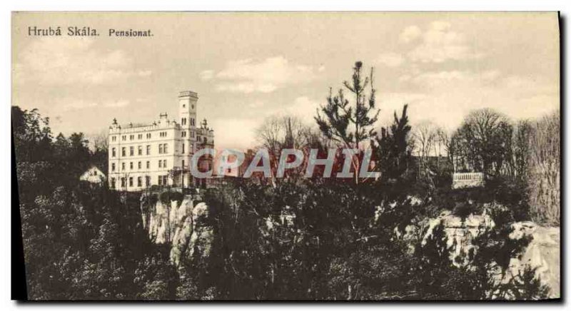 Old Postcard Hruba Skala Pensionat