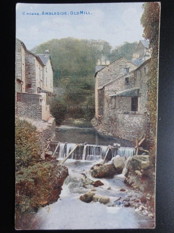 Cumbria: Ambleside, Old Mill c1917 - Pub by Photochrom c.40246