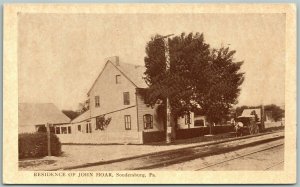 SOUDERSBURG PA RESIDENCE OF JOHN HOAR ANTIQUE POSTCARD