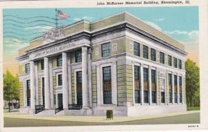 Illinois Bloomington John McBarnes Memorial Building 1950 Curteich