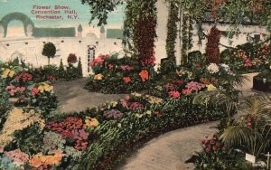 Vintage Postcard 1914 View of Flower Show Convention Hall Rochester New York NY