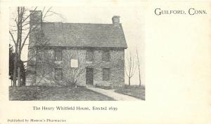 c1906 Postcard Henry Whitfield House Guilford CT New Haven County unposted