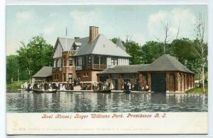 Boat House Roger Williams Park Providence Rhode Island 1907c postcard