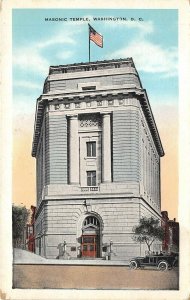 Washington DC 1920s Postcard Masonic Temple