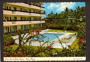 HI Kona Seaside Hotel Kailua Kona Hawaii Postcard Pool