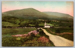 Vintage Vermont Postcard - Mt. Equinox  Manchester  1939  Hand Colored